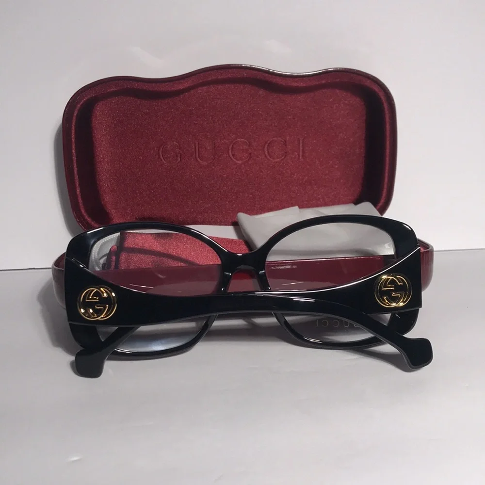 New Authentic Gucci GG1236o Black Women's Glasses - Picture 13 of 13
